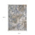 10' X 13' Beige And Blue Abstract Distressed Area Rug With Fringe
