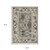 5' X 8' Ivory And Blue Oriental Area Rug With Fringe