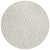 8' Round Beige and Ivory Round Geometric Washable Non Skid Indoor Outdoor Area Rug