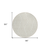 8' Round Beige and Ivory Round Geometric Washable Non Skid Indoor Outdoor Area Rug