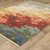 10' X 13' Beige Yellow And Rust Abstract Area Rug With Fringe
