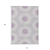10' X 14' Lilac Purple And Ivory Floral Medallion Washable Indoor Outdoor Area Rug