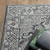 8' Blue And Gray Medallion Runner Rug