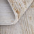 5' X 8' Ivory and Tan Abstract Power Loom Worn Faded Area Rug