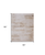 5' X 8' Ivory and Tan Abstract Power Loom Worn Faded Area Rug