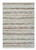 8' X 11' Beige and Brown Abstract Non Skid Area Rug