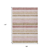 9' X 12' Pink And Beige Striped Washable Indoor Outdoor Area Rug