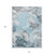 10' X 14' Teal Abstract Washable Non Skid Indoor Outdoor Area Rug