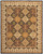 8' X 10' Gold Tan And Black Geometric Hand Tufted Area Rug