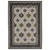 7' X 10' Ivory Medallion Area Rug With Fringe