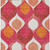3' X 5' Pink Mauve And Orange Ogee Washable Indoor Outdoor Area Rug