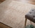 10' X 14' Tan Orange and Ivory Oriental Hand Woven Distressed Area Rug With Fringe