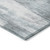 10' X 14' Teal Abstract Washable Non Skid Indoor Outdoor Area Rug