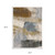 3' X 5' Beige And Rust Abstract Area Rug With Fringe