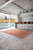 8' X 11' Orange Abstract Non Skid Area Rug