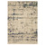 3' X 5' Beige And Green Abstract Area Rug With Fringe