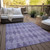 8' X 10' Purple Geometric Washable Non Skid Indoor Outdoor Area Rug
