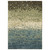 7' X 10' Blue And Brown Abstract Area Rug
