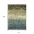 7' X 10' Blue And Brown Abstract Area Rug