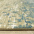 7' X 10' Blue And Brown Abstract Area Rug