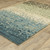 7' X 10' Blue And Brown Abstract Area Rug