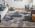 5' X 8' Gray and Ivory Abstract Hand Tufted Area Rug