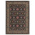 4' X 6' Charcoal And Pink Oriental Area Rug With Fringe