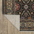 4' X 6' Charcoal And Pink Oriental Area Rug With Fringe