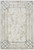 5' X 7' Ivory Blue and Gray Geometric Non Skid Area Rug