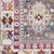 8' Ivory Pink And Gray Floral Distressed Runner Rug