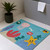 Coral Starfish Youthful Washable Area Rug