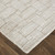 5' X 8' Ivory Striped Hand Woven Area Rug
