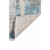 2' X 3' Gray Blue And Ivory Abstract Area Rug With Fringe