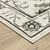 8' X 11' Ivory And Gray Oriental Area Rug
