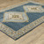 8' X 11' Blue And Gold Medallion Area Rug