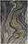 5' X 8' Blue and Green Abstract Hand Tufted Area Rug