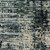 8' X 11' Beige And Blue Abstract Distressed Area Rug With Fringe
