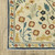 10' X 13' Ivory Orange And Navy Blue Oriental Area Rug With Fringe