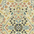 10' X 13' Ivory Orange And Navy Blue Oriental Area Rug With Fringe