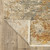 12' Beige And Gold Abstract Runner Rug With Fringe