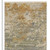 12' Beige And Gold Abstract Runner Rug With Fringe