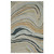 5' X 8' Gray And Blue Wool Abstract Hand Tufted Area Rug