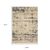 5' X 8' Beige And Green Abstract Area Rug With Fringe
