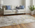 2' X 3' Ivory Gray And Gold Abstract Area Rug