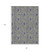 8' X 10' Olive Green Sage And Purple Floral Washable Indoor Outdoor Area Rug