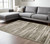 7' X 10' Brown And Ivory Striped Distressed Area Rug