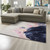 8' X 10' Pink Blue And Ivory Abstract Hand Tufted Area Rug