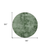 8' Round Emerald Round Abstract Washable Non Skid Indoor Outdoor Area Rug