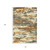 5' X 8' Orange Ivory And Green Wool Abstract Hand Tufted Area Rug