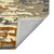 5' X 8' Orange Ivory And Green Wool Abstract Hand Tufted Area Rug